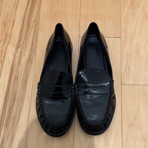 Zara Black Penny Loafers